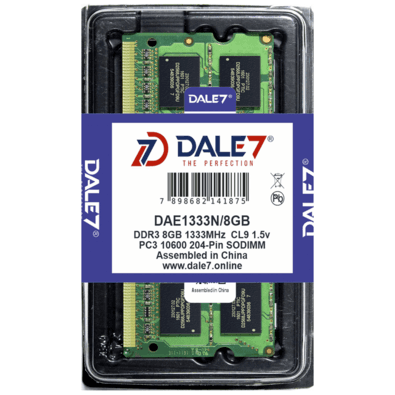 Memória Dale7, 8GB, 1333Mhz, DDR3, Notebook, 1.5v