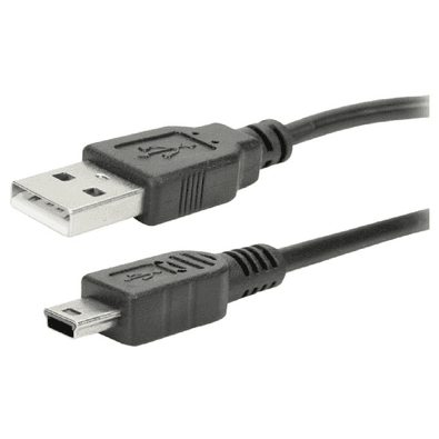 Cabo, USB A Macho x Mini USB v3 2.0, 1.80 Metros, Preto