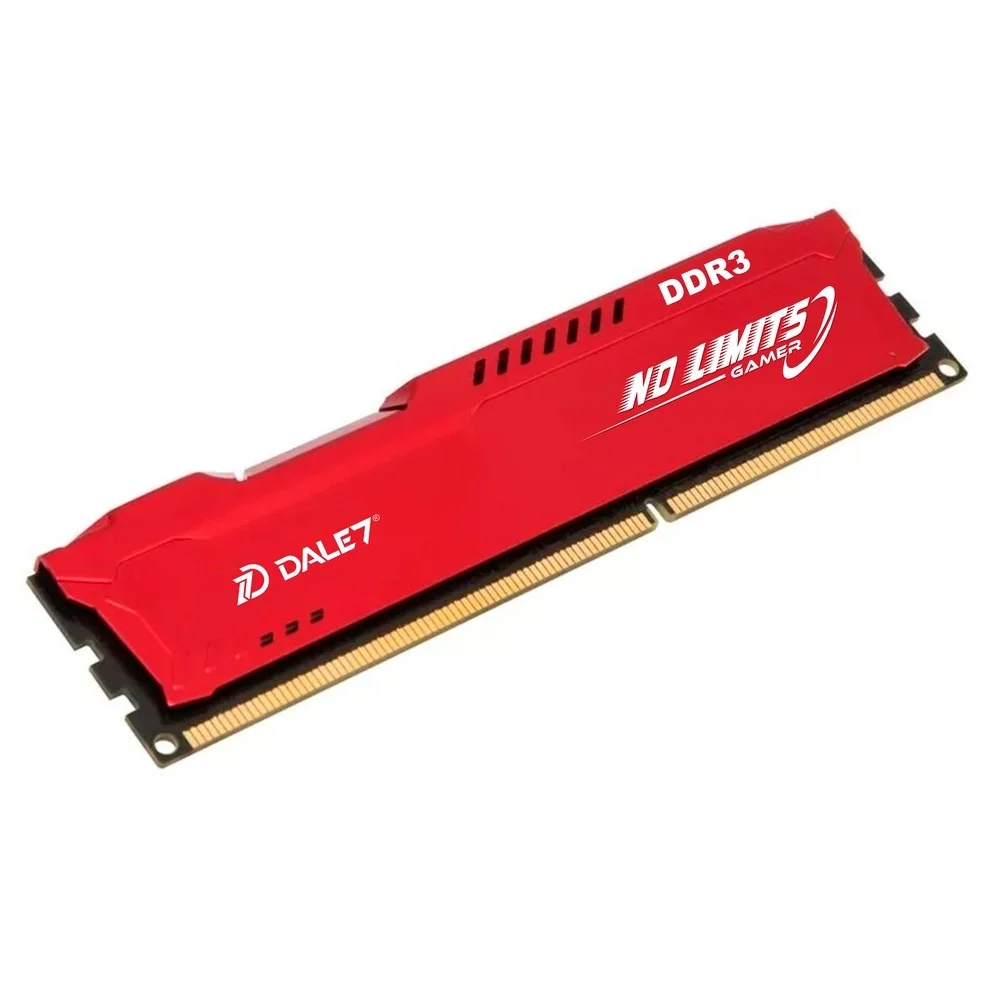 Memória Gamer Dale7 No Limits, 4GB, 1333Mhz, DDR3, Desktop, Vermelho