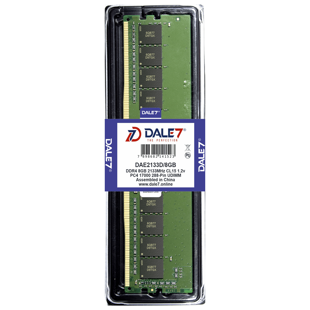Memória Dale7,8GB, 2133Mhz, DDR4, Desktop, 1.2 V