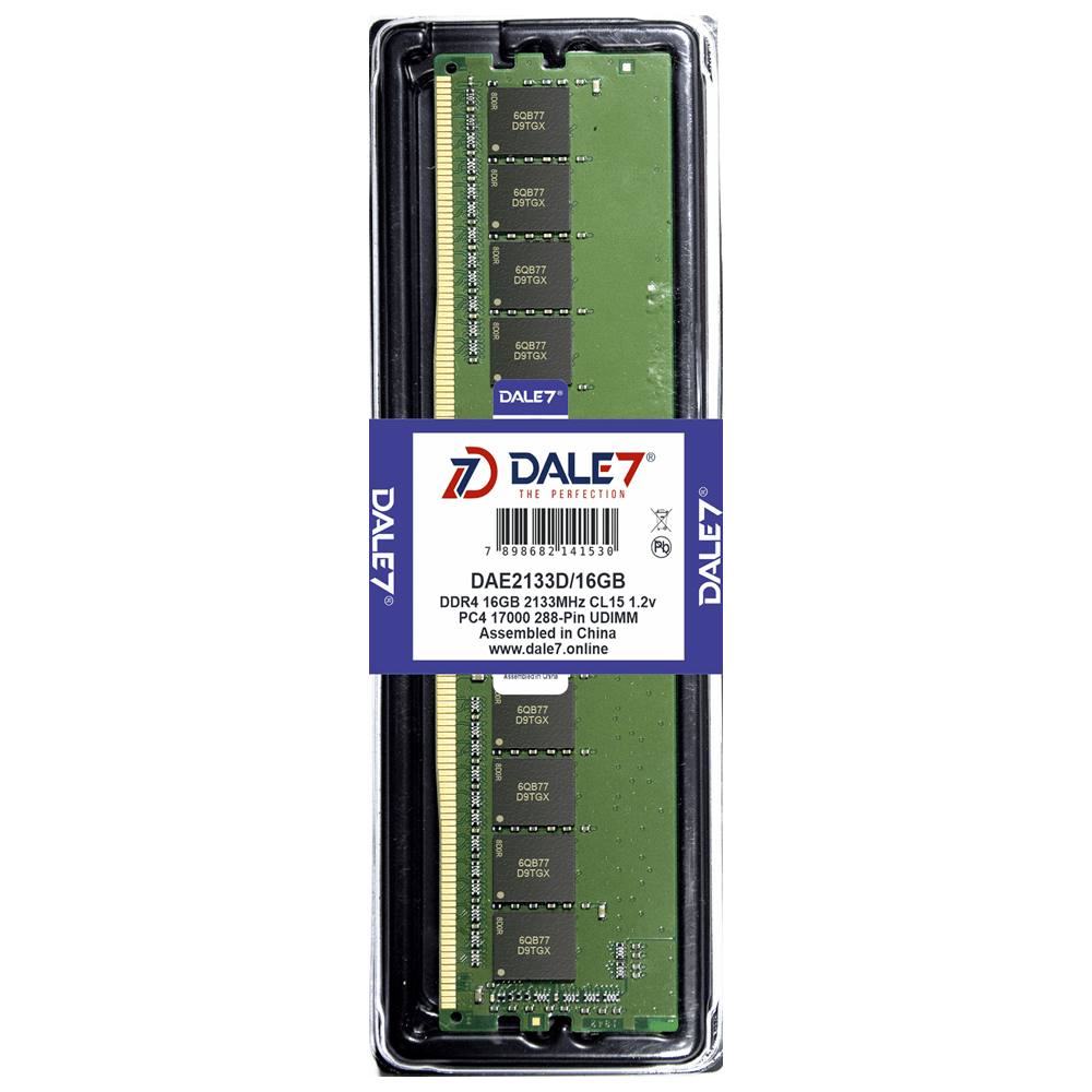 Memória Dale7, 16GB, 2133Mhz, DDR4, Desktop, 1.2v