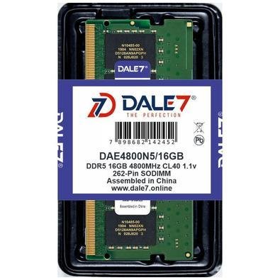 Memória Dale7, 16GB, 4800Mhz, DDR5, Notebook, 1.1v