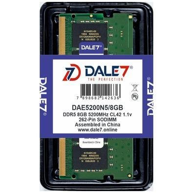 Memória Dale7, 8GB, 5200Mhz, DDR5, Notebook, 1.1v