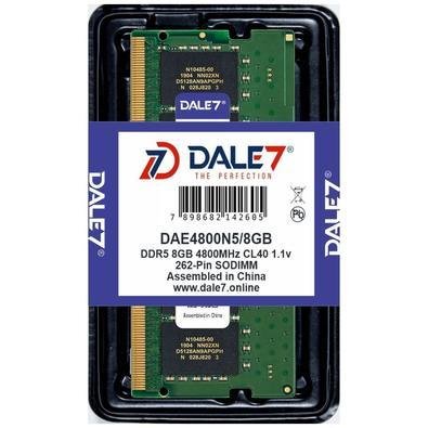 Memória Dale7, 8GB, 4800Mhz, DDR5, Notebook, 1.1v