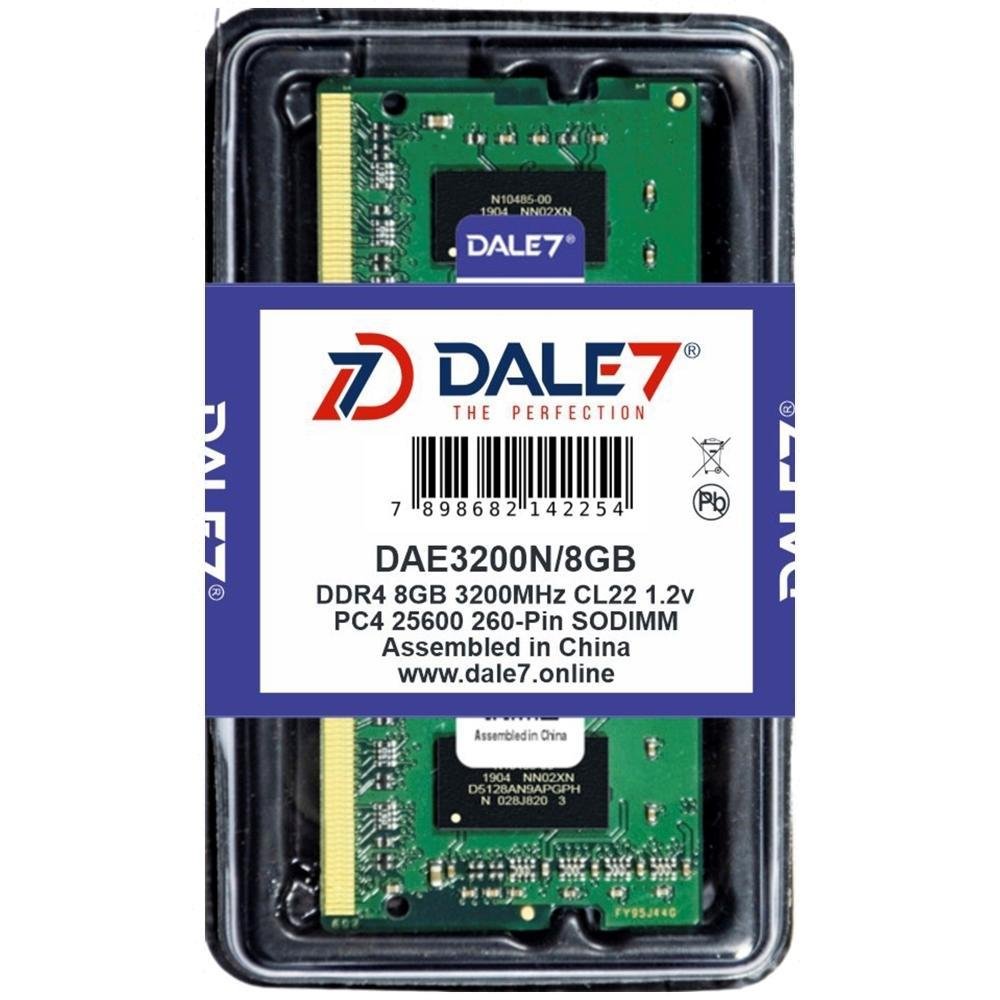 Memória Dale7 8GB 3200 Mhz DDR4 Notebook KaBuM