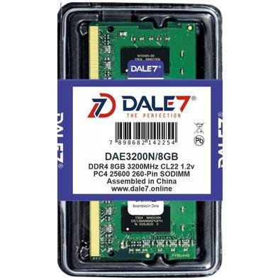 Memória Dale7, 8GB, 3200Mhz, DDR4, Notebook, 1.2v
