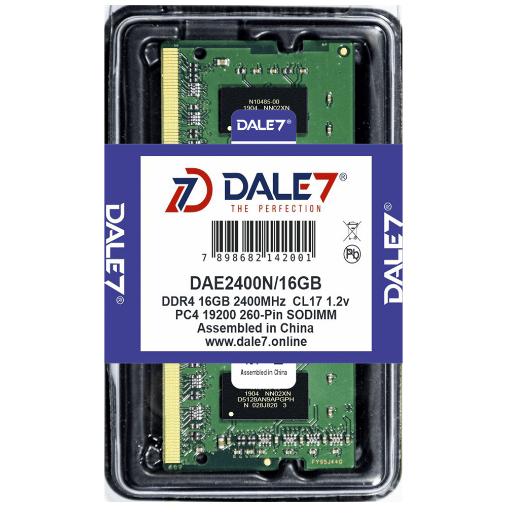 Memória Dale7, 16GB, 2400Mhz, DDR4, Notebook, 1.2v