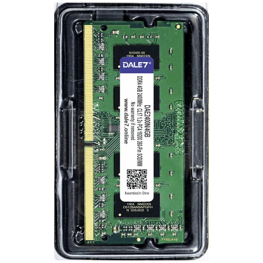 Memória Dale7, 4GB, 2400Mhz, DDR4, Notebook, 1.2v