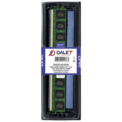 Memória Dale7, 2GB, 533Mhz, DDR2, Desktop, 1.8v