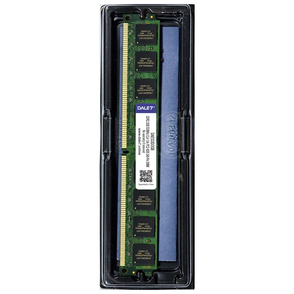 Imagem 2 de 2 do produto Memória Dale7, 2GB, 533Mhz, DDR2, Desktop, 1.8v