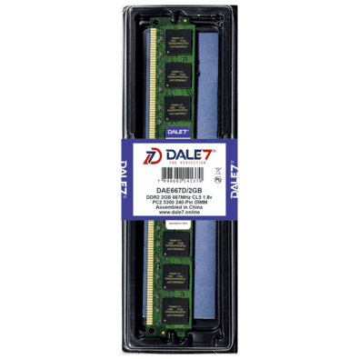 Memória Dale7, 2GB, 667Mhz, DDR2, Desktop, 1.8v