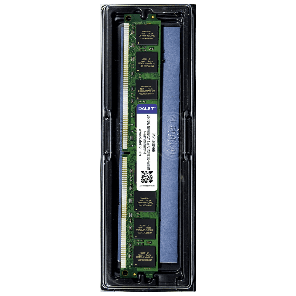 Imagem 2 de 2 do produto Memória Dale7, 2GB, 1600Mhz, DDR3, Desktop, 1.5v