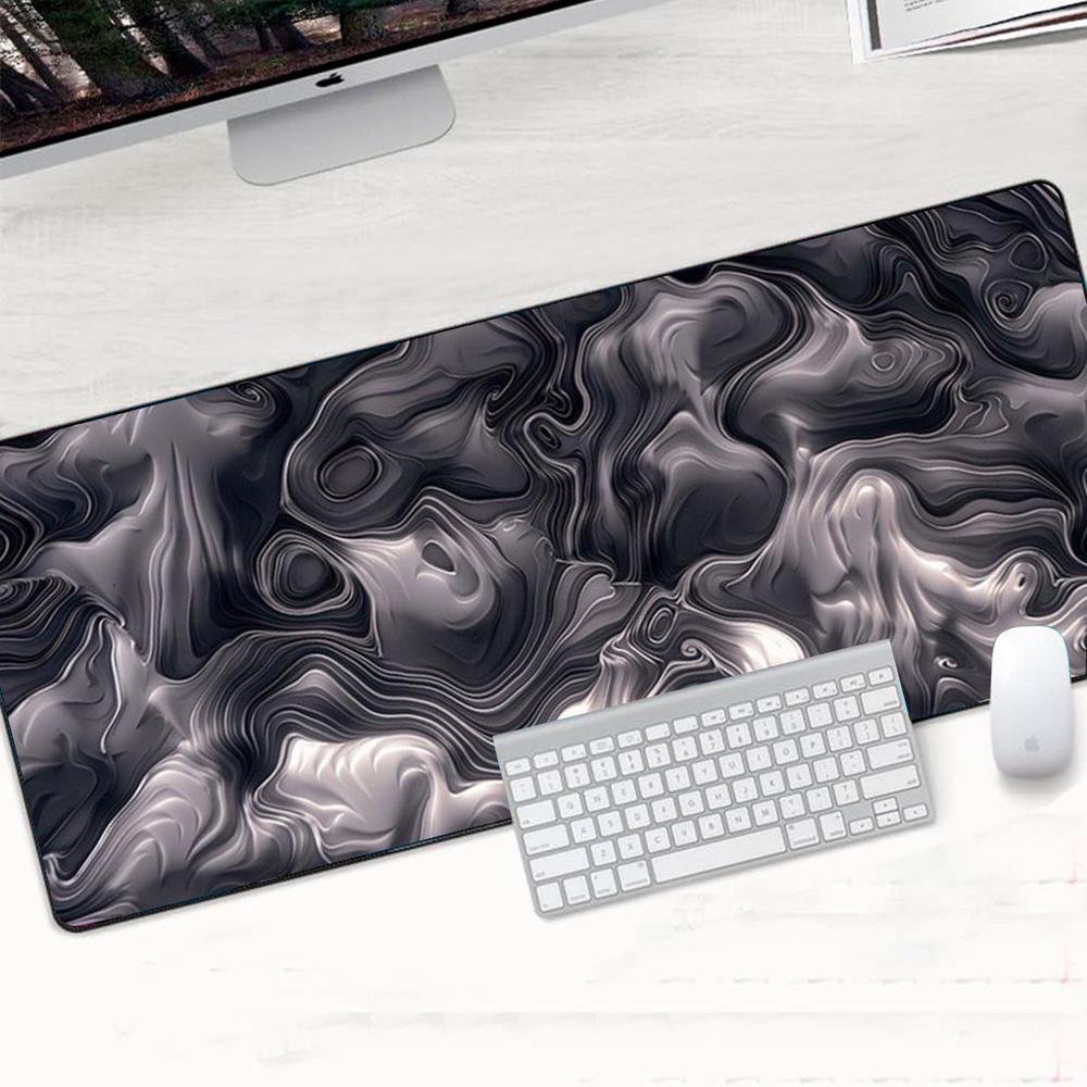 Imagem 3 de 3 do produto Mouse Pad Gamer Speed Extra Grande Profissional 90x50  - Abstrato Liquid Fume