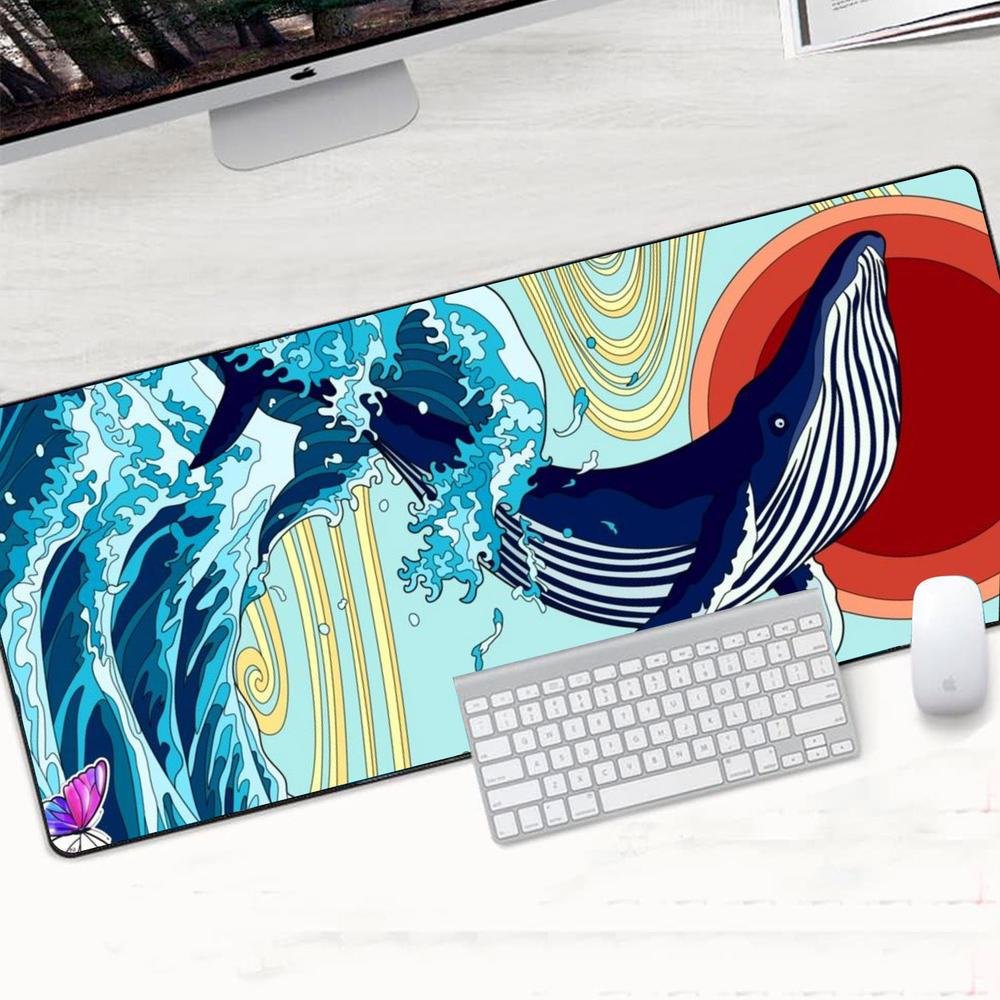 Mouse Pad Gamer Speed Extra Grande Profissional 120x40  -  Baleia