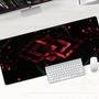Mouse Pad Gamer Speed Extra Grande Profissional 120x60  -   Geometrico Vermelho