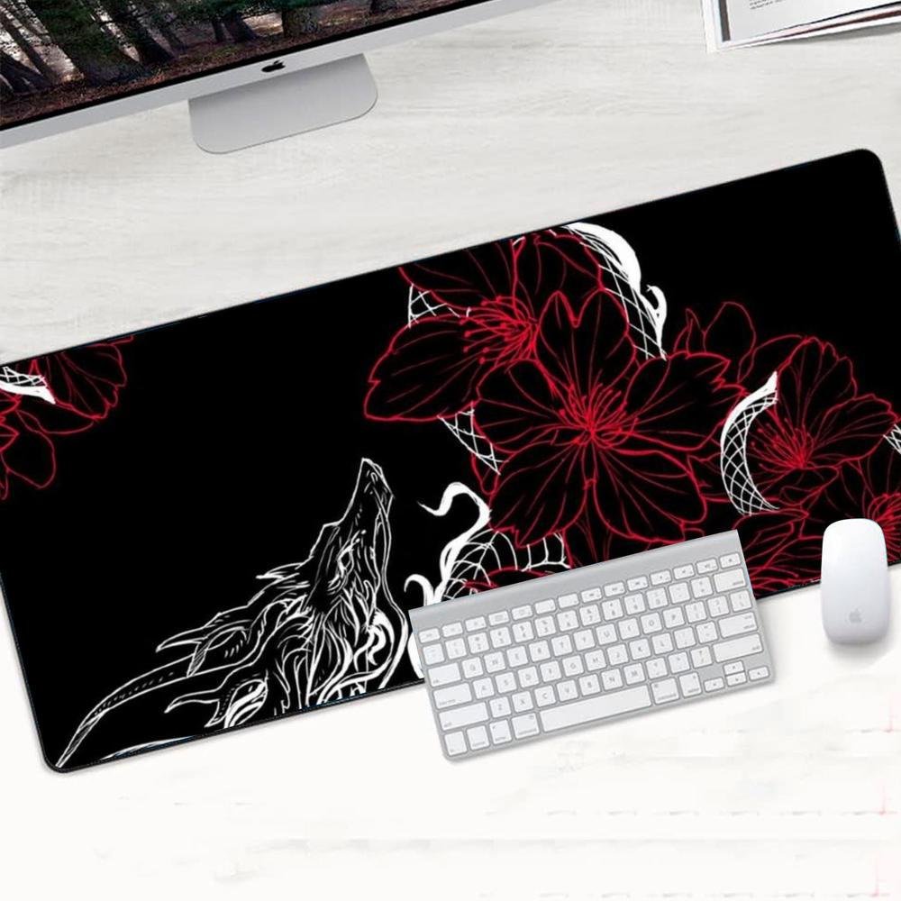 Mouse Pad Gamer Speed Extra Grande Profissional 100x50 - Dragão Flower Mouse Pad Gamer Speed Extra Grande Profissional 100x50 - Dragão Flower