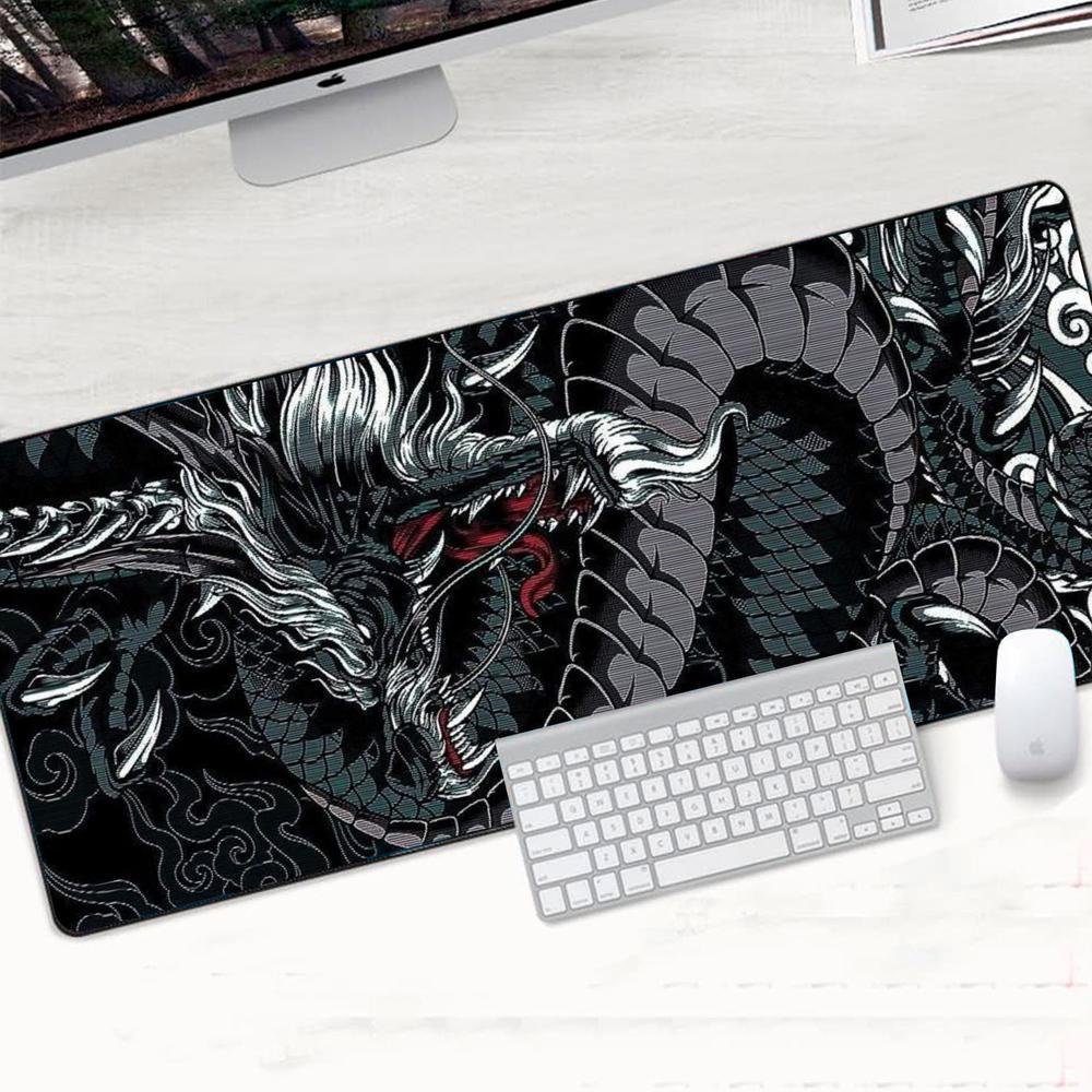 Mouse Pad Gamer Speed Extra Grande Profissional 90x40  -   Dragão Dark