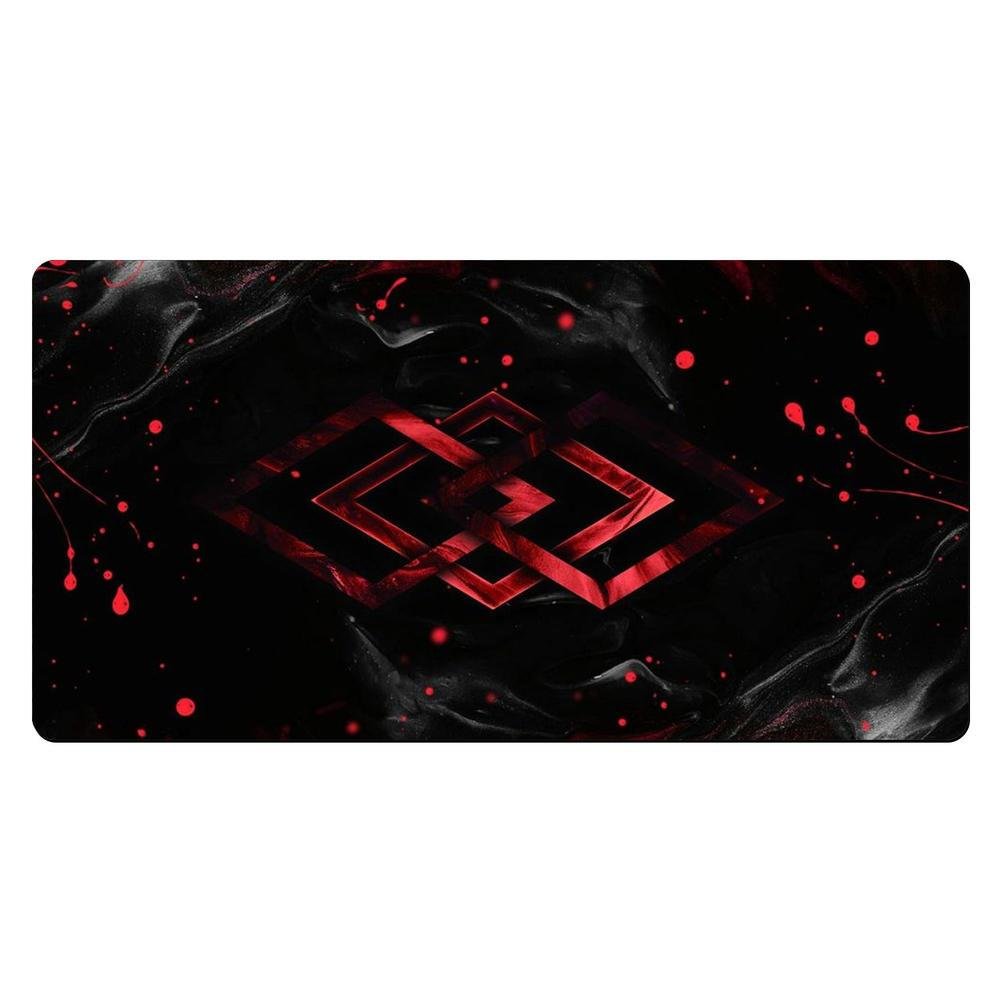 Imagem 2 de 3 do produto Mouse Pad Gamer Speed Extra Grande Profissional 70x35  -   Geometrico Vermelho