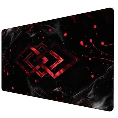 Mouse Pad Gamer Speed Extra Grande Profissional 120x40 - Geometrico Vermelho