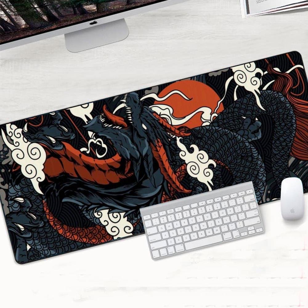 Imagem 3 de 3 do produto Mouse Pad Gamer Speed Extra Grande Profissional 90x50  -   Dragão Nuvem