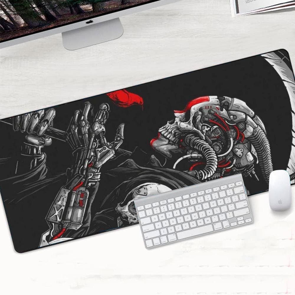 Mouse Pad Gamer Speed Extra Grande Profissional 90x50 - Caveira Metal Mouse Pad Gamer Speed Extra Grande Profissional 90x50 - Caveira Metal