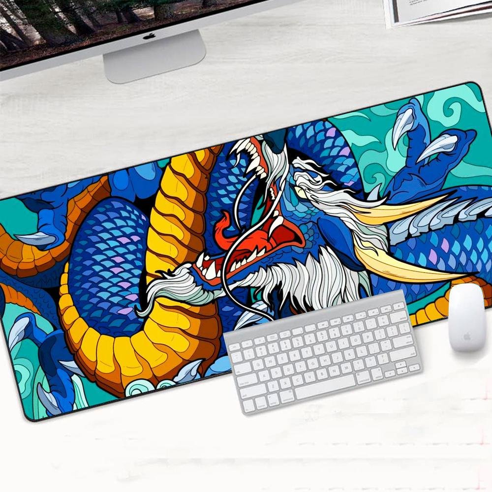 Imagem 3 de 3 do produto Mouse Pad Gamer Speed Extra Grande Profissional 90x50  -  Dragão Carton