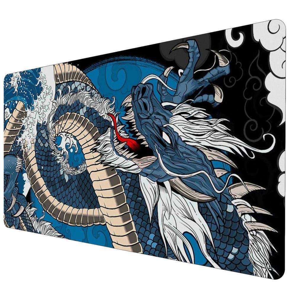 Mouse Pad Gamer Speed Extra Grande Profissional 90x40 - Dragão Azul Anime Mouse Pad Gamer Speed Extra Grande Profissional 90x40 - Dragão Azul Anime