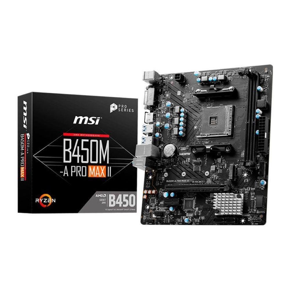 【中古】Ryzen7 3700X + MSI B450M PRO-M2 MAX Placa mãe MSI B450M Pro M2 Max AMD B450 AM4 Micro ATX DDR4-SDRAM