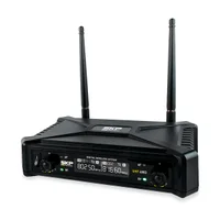 Microfone Sem Fio Skp Uhf 400 D, Com Transmissão Digital - Sauhf400d