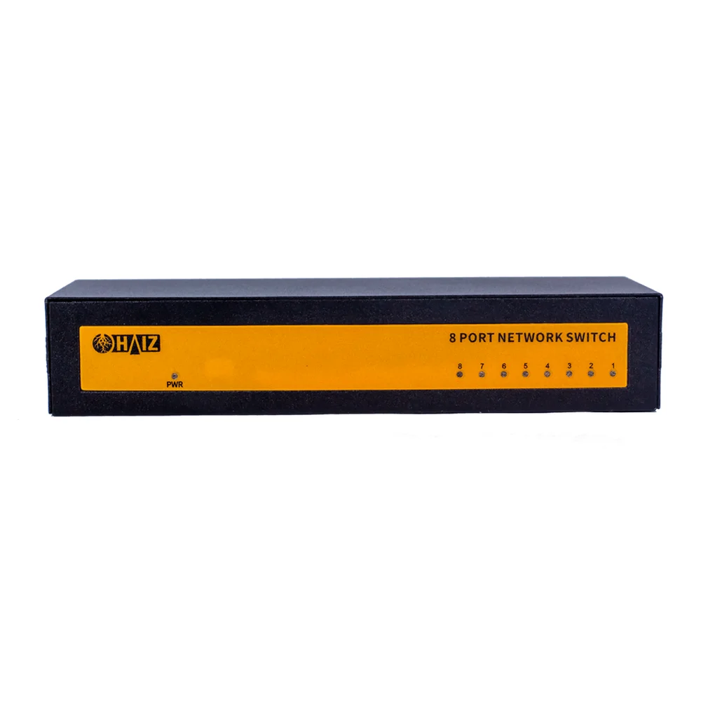Imagem 4 de 5 do produto Switch 10/100/1000 Haiz, 08 Portas, Gigabit Ethernet - Hz-1008gb