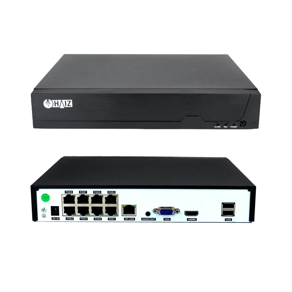 Nvr Poe Haiz, 08 Canais - Hz-nvrpoe-08ch Nvr Poe Haiz, 08 Canais - Hz-nvrpoe-08ch