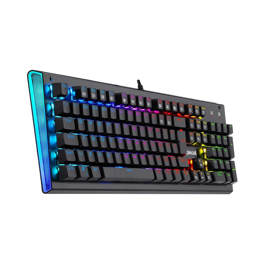 Teclado Mecânico Redragon Aryaman K569, V2, RGB, Preto, Switch Azul Teclado Mecânico Redragon Aryaman K569, V2, RGB, Preto, Switch Azul