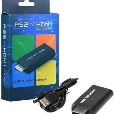 Adaptador Conversor Ps2 Áudio Vídeo Av Ps2tohdmi, Para Cabo HDMI Full HD, Plug And Play