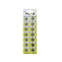 Bateria Botão Alcalina Flex, 1.5v, Cartela Com 14 Unidades - Fx-lr1120/ag8