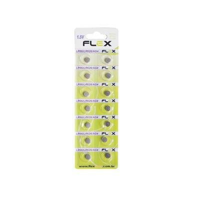 Bateria Botão Fx-lr66/lr626/ag4 Cartela Com 14 Unidades - Flex