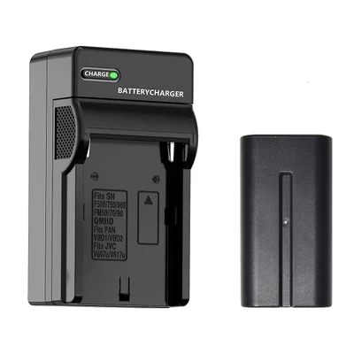 Kit Bateria e Carregador Np-f750, Np-f770 Worldview, Para Sony, Monitores, Iluminadores De Led