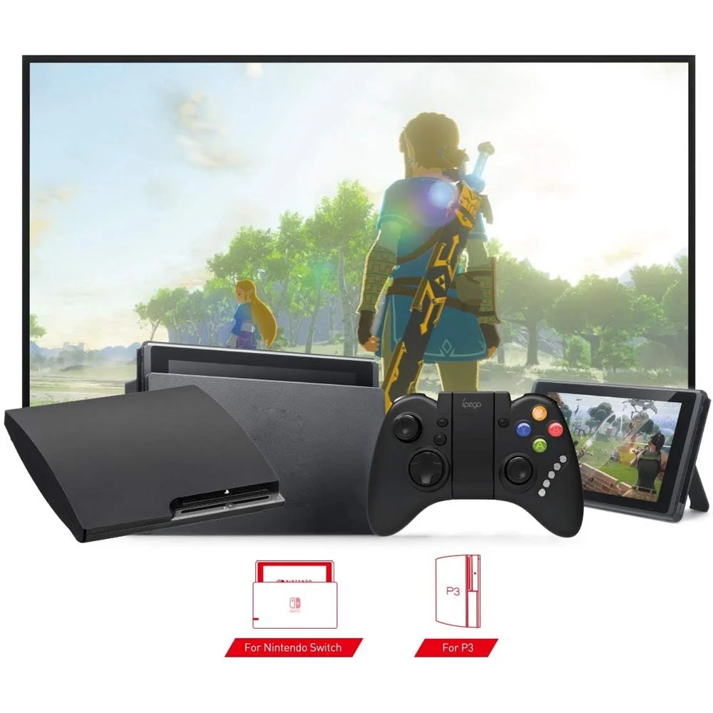 Imagem 3 de 5 do produto Joystick Sem Fio Ipega Ponto Do Nerd, Para Celular, Bluetooth, Wireless, 12 Teclas - Pg-9021