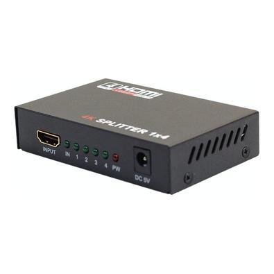 Adaptador Splitter, 4 HDMI, 1080p, 3D