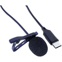 Microfone De Lapela Storm, Com Cabo 1,5m E Plug USB Tipo-C