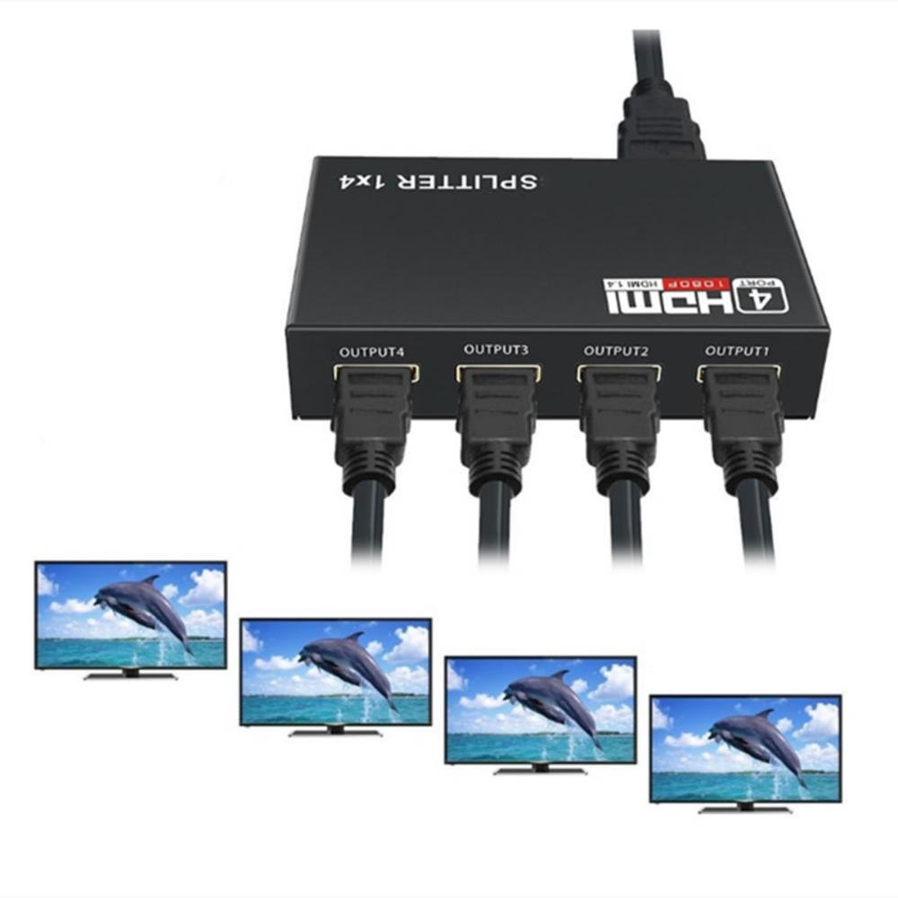 Imagem 2 de 4 do produto Distribuidor Sinal Splitter 1x4 HDMI Full Hd 1080p 3d Ver 1.4