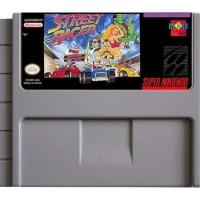 Jogo Retro Video Game Super Nintendo Street Racer
