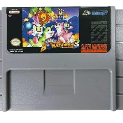 Jogo Retro Video Game Super Nintendo Bomberman 3