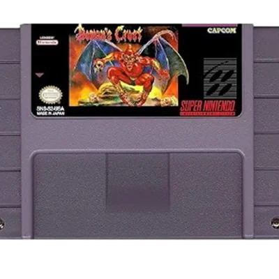 Jogo Retro Video Game Super Nintendo Demons Crest