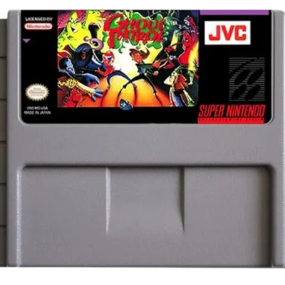 Jogo Retro Video Game Super Nintendo Ghoul Patrol