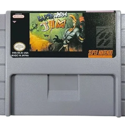 Jogo Retro Video Game Super Nintendo Earthworm Jim 1
