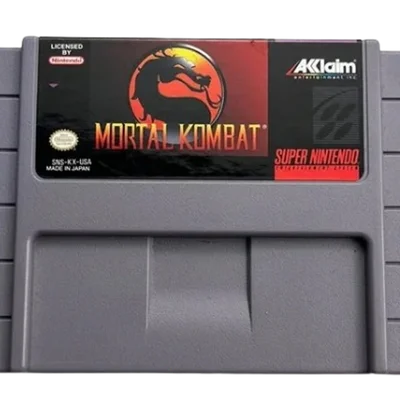 Jogo Retro Video Game Super Nintendo Mortal Kombat 1