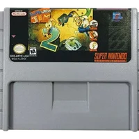 Jogo Retro Video Game Super Nintendo Earthworm Jim 2