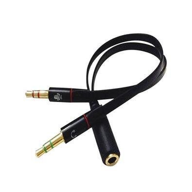 Cabo Adaptador P3, P2 Combo, Para Fone, Microfone, Headset, 20cm