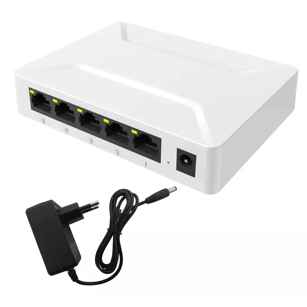 Switch Gigabit De Mesa, 5 Portas, 10/100/1000 Switch Gigabit De Mesa, 5 Portas, 10/100/1000
