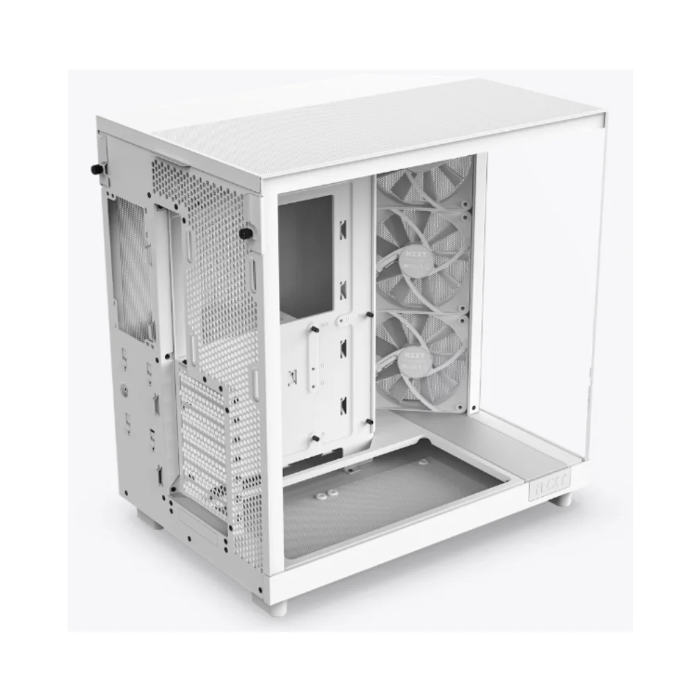 Imagem 5 de 5 do produto Gabinete Gamer Nzxt H6 Flow, Mid Tower, Vidro Temperado, Branco